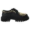 Verzierte Trekking-Derby-Schuhe aus Leder