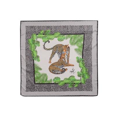 Mehrfarbiges Foulard mit Leopardenmuster Image