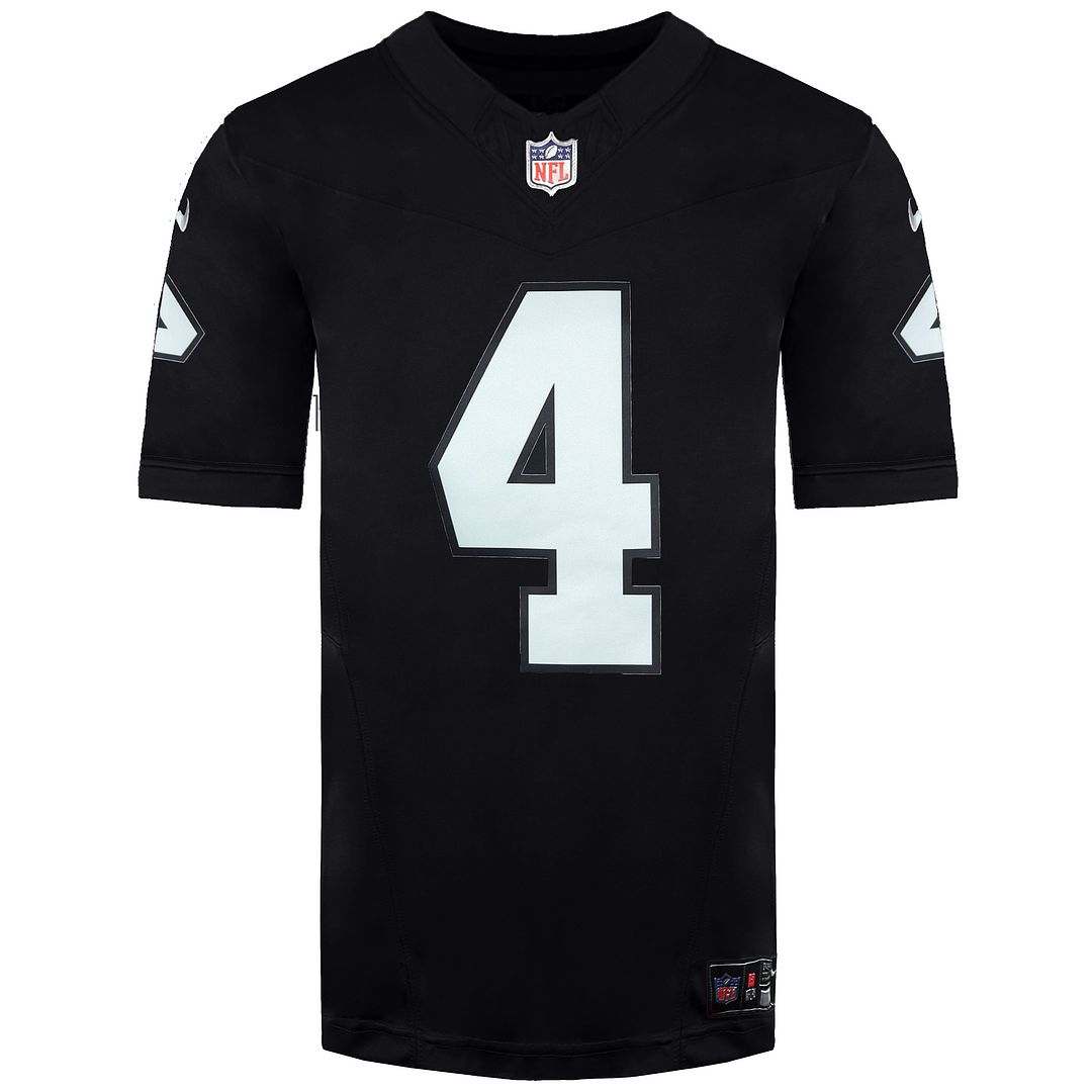Nike NFL Las Vegas Raiders 4 Derek Carr Heimtrikot mit limitiertem Spiel Image