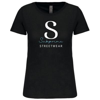 Damen-T-Shirt der Marke Subprime. Die Shirts von Subprime sind aus 100% Bio-Baumwolle hergestellt und haben eine normale