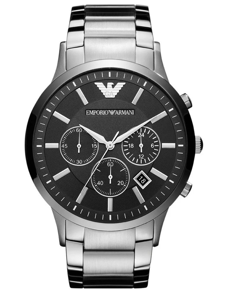 Emporio Armani Renato Silber Herren Armbanduhr AR2460 Image