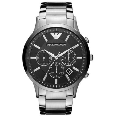 Emporio Armani Renato Silber Herren Armbanduhr AR2460