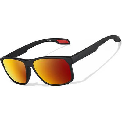 Zenni Round Sunglasses Black With Flame Mirror Plastic Full Rim Frame