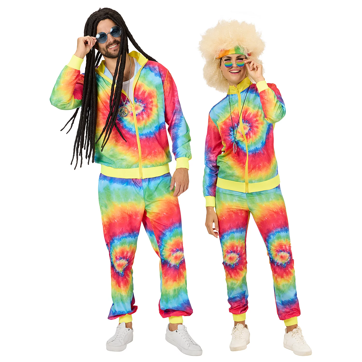 Survêtement "tie and dye" unisexe, multicolore