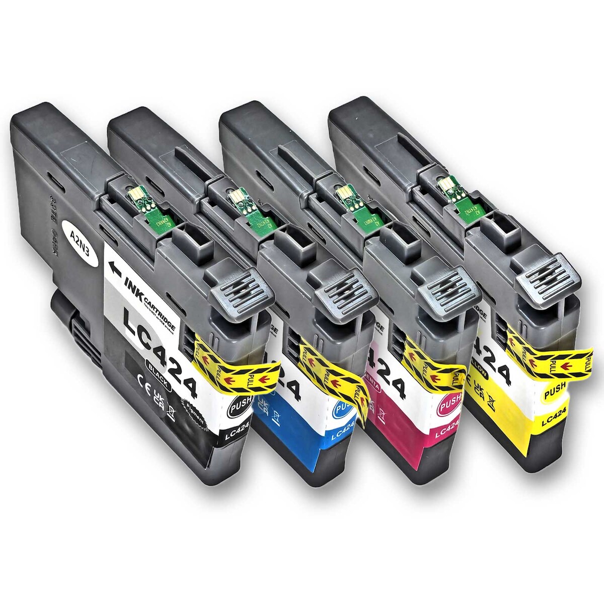 Gigao LC-424 Tintenpatronen (4er Set) kompatibel mit Brother für DCP-J1200 Series - alle Farben Image