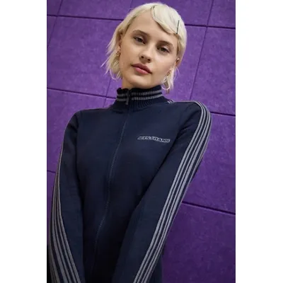 iets frans. Trip Stripe Track Top - Navy M at Urban Outfitters