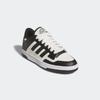 Sneaker ADIDAS SPORTSWEAR "RAPID COURT LOW", Gr. 38, schwarz-weiß (core schwarz, cloud weiß, cloud weiß), Leder, Synthetik, sportlich, Schuhe