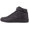 Sneaker KAPPA, Gr. 45, schwarz, Synthetik, unifarben, sportlich, Schuhe, mit wärmendem Innenfutter