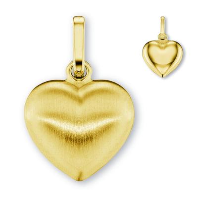 Ketten-Anhänger ONE ELEMENT "Herz Herz Anhänger aus 333 Gelbgold", gold, Schmuckanhänger, Damen, Gelbgold 333-Gold, Gelbgold 333, Gold, Damen Gold Schmuck Herz Image
