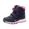 Winterstiefel TROLLKIDS "KIDS HAFJELL WINTER BOOTS", Gr. 36, blau (navy, pink), Synthetik, mehrfarbig, sportlich, Schuhe, wasserdicht, Klettverschluss, reflektierende Details