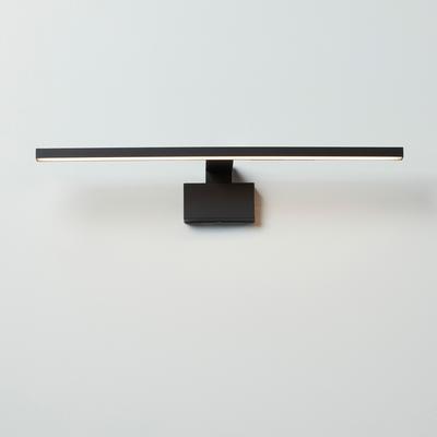 Spiegelleuchte LOEVSCHALL "Lagan NextGen, Badezimmer Lampe, LED Spiegelleuchte", schwarz, B:50cm H:1,6cm L:50cm, Lampen, Spiegellampen für das Bad Image