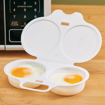 Microwave Double Egg Poacher, Dishwasher Safe - 6.25 x 1.31 x 4.5