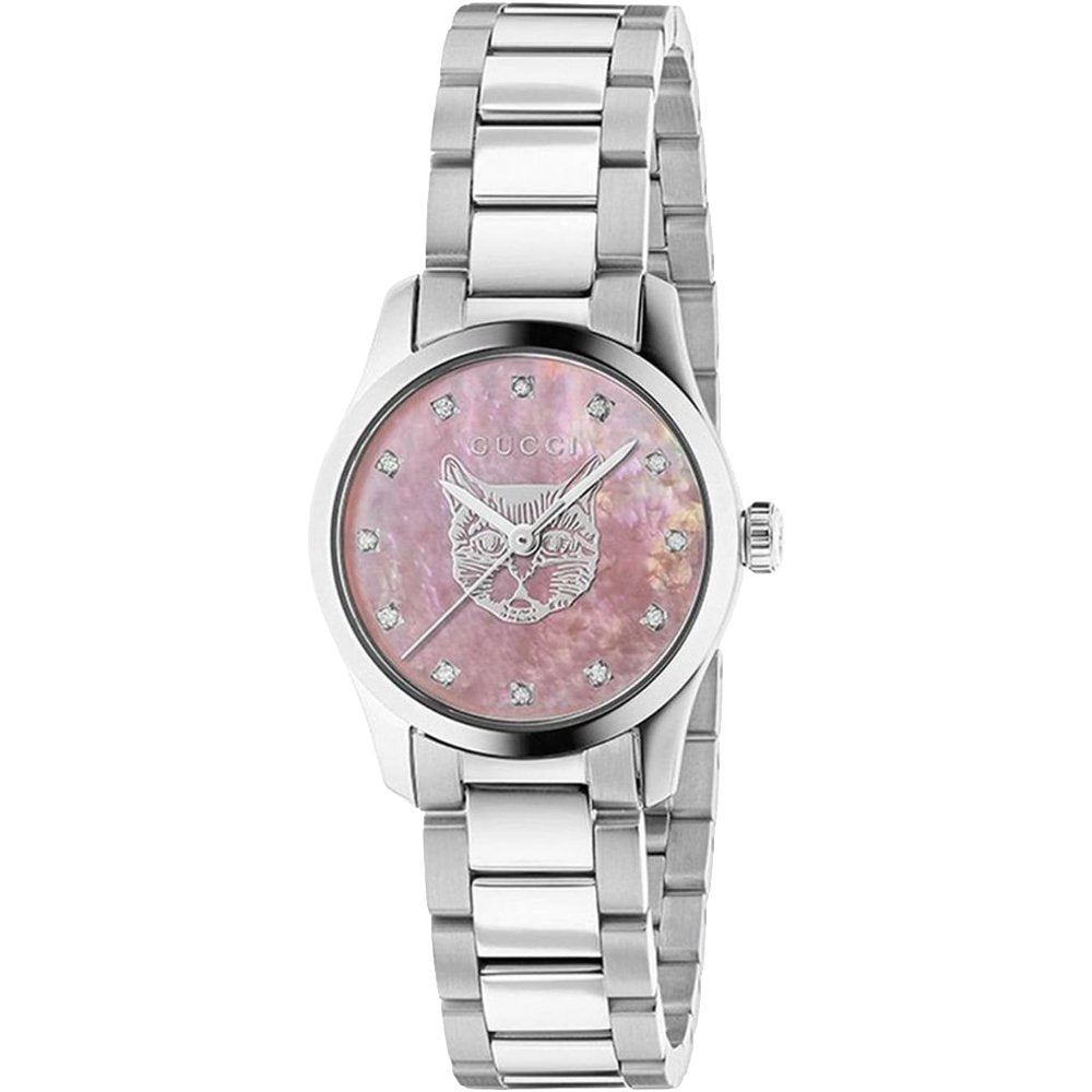 Gucci YA1265025 G-Timeless Rosa Perlmutt Zifferblatt Damenuhr Image