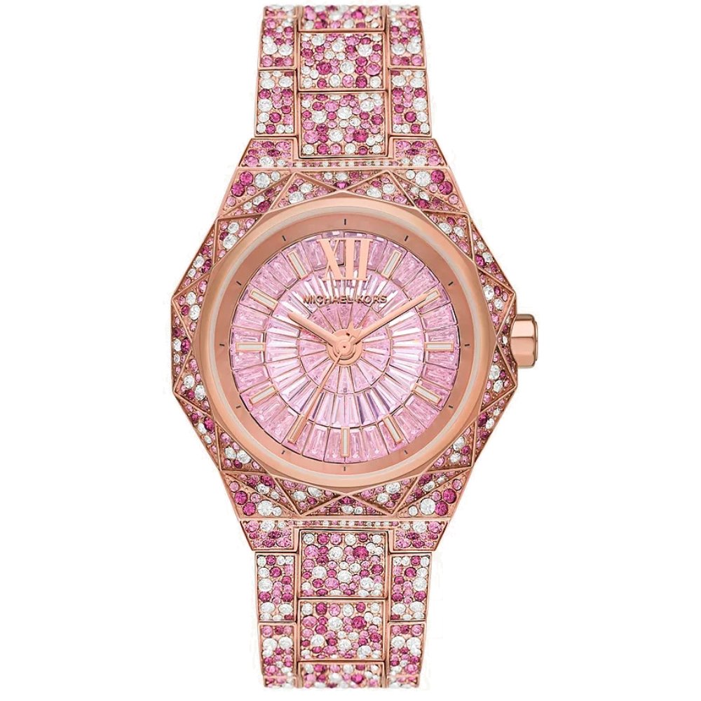 Michael Kors MK7343 Pave Rose Gold-Ton Damenuhr