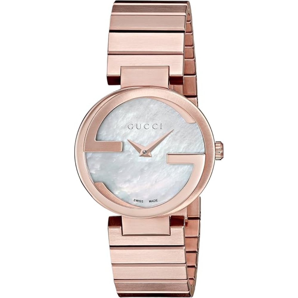 Gucci YA133515 Interlocking Perlmutt Zifferblatt Damenuhr
