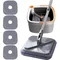 Lazy Floor Floating Mop Water Separation 360 Rotating Household Cleaning Mop Microfiber Spin Mop