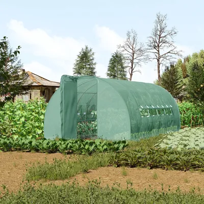 Outsunny Extra Large 13'/20'X10'X7' Walk-In Greenhouse Outdoor Plant Gardening