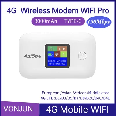 4G/5G Lte Wireless WiFi Router 150Mbps Mini Pocket Wifi Wireless Modem with SIM Card Slot Outdoor