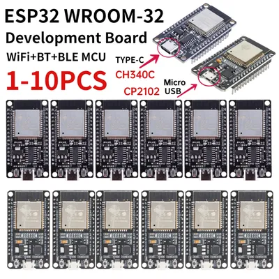 ESP32 WROOM-32 Development Board TYPE-C CH340C/ USB CP2102 WiFi+Bluetooth Ultra-Low Power