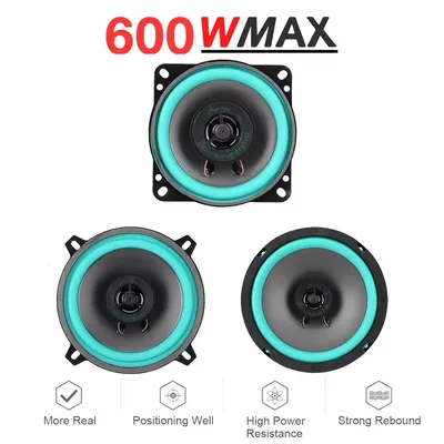 4/5/6 Inch Car Speakers 160W HiFi Coaxial Subwoofer Universal Automotive Audio Music Full Range