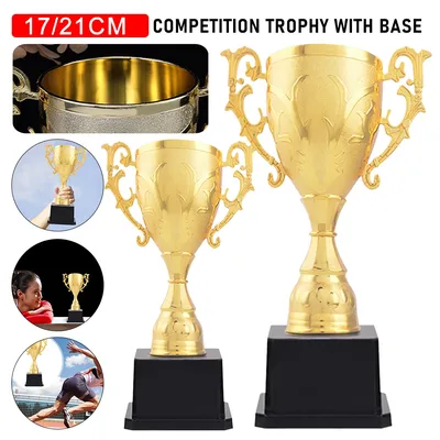 1PCS Personal Award Trophy with Base Winner Trophies Creative Achievement Prize Award Trophy for