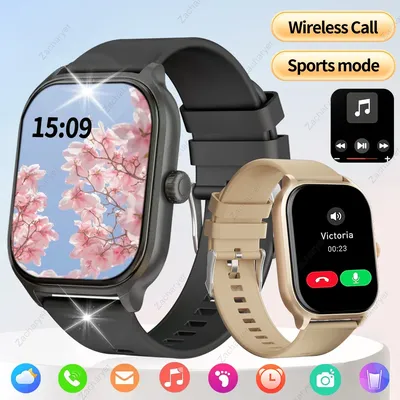 HOT With wireless call function, compatible with Android and iPhone, sports watch, application