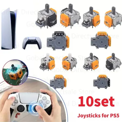 2-10PCS Replacement 3D Analog Joystick For PS5/PS4 Hall Electromagnetic One Controller ThumbStick