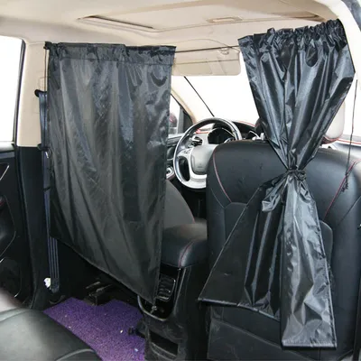 Universal Car Privacy Curtains Taxi Car Isolation Curtain Partition Protection Curtain Car Sun