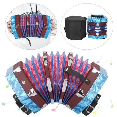 Concertina Accordion Portable Professional for Adults Musical Instrument Supplies