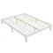 Basic bed frame Painted pine wood Washed white Full 189*136*30.5cm Wooden bed Single bed