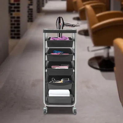 Salon handcart with wheels, hairstylist salon handcart, suitable for beauty salons, hair salons,