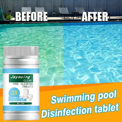 100x Purify Water Disinfection Chlorine Pills Pool Cleaning Effervescent Tablets