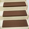 Step Carpet Solid Color Non-Slip Carpet Stair Treads for Kids Elders and Pets Stair Tread Mats