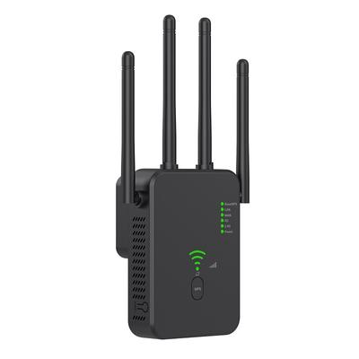 1200M WiFi Repeater Universal Wireless Coverage Extender Compatible AP Mode WiFi Repeater Wall Plug Plug and Play Type