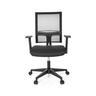 Chaise De Bureau / Siège De Bureau Office R8 Tissu Maille Noir Hjh Office