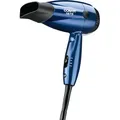 Conair Travel Size Compact with Folding Handle Professional Ionic Hair Dryer 1875 Watts Blue