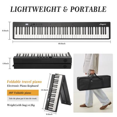 88Keys Piano Keyboard,Pedal,Headphones, Handbag, Bluetooth, USB MIDI