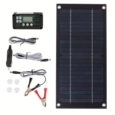 TEMU Charger Monocry Stalline 100a Charge Kit For Rv Camping