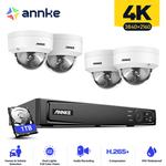 Annke - H800 Kit de vidéosurveillance avec caméra PoE Ultra hd 8MP 8CH 4K nvr et 4 caméras exir 2.0