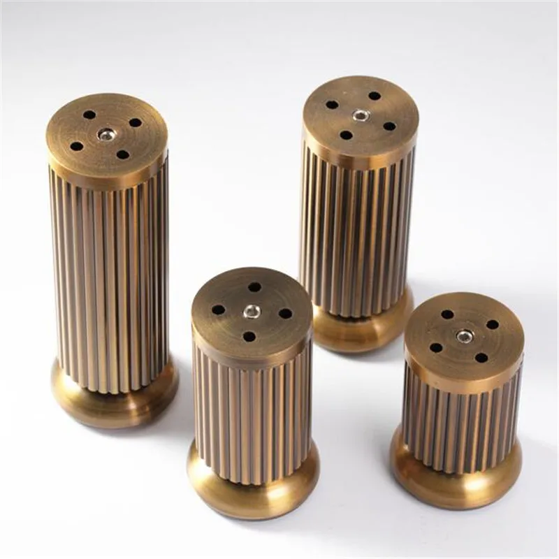 8CM-15CM Antike Kupfer Verstellbare Möbel Beine zink-legierung Tisch und Stuhl Sofa Schrank Sofa Bett Unterstützung füße mit Schrauben