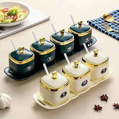 Home and Kitchen Utensils Seasoning Door Condiments Kitchen Storage & Organization Salt and Pepper