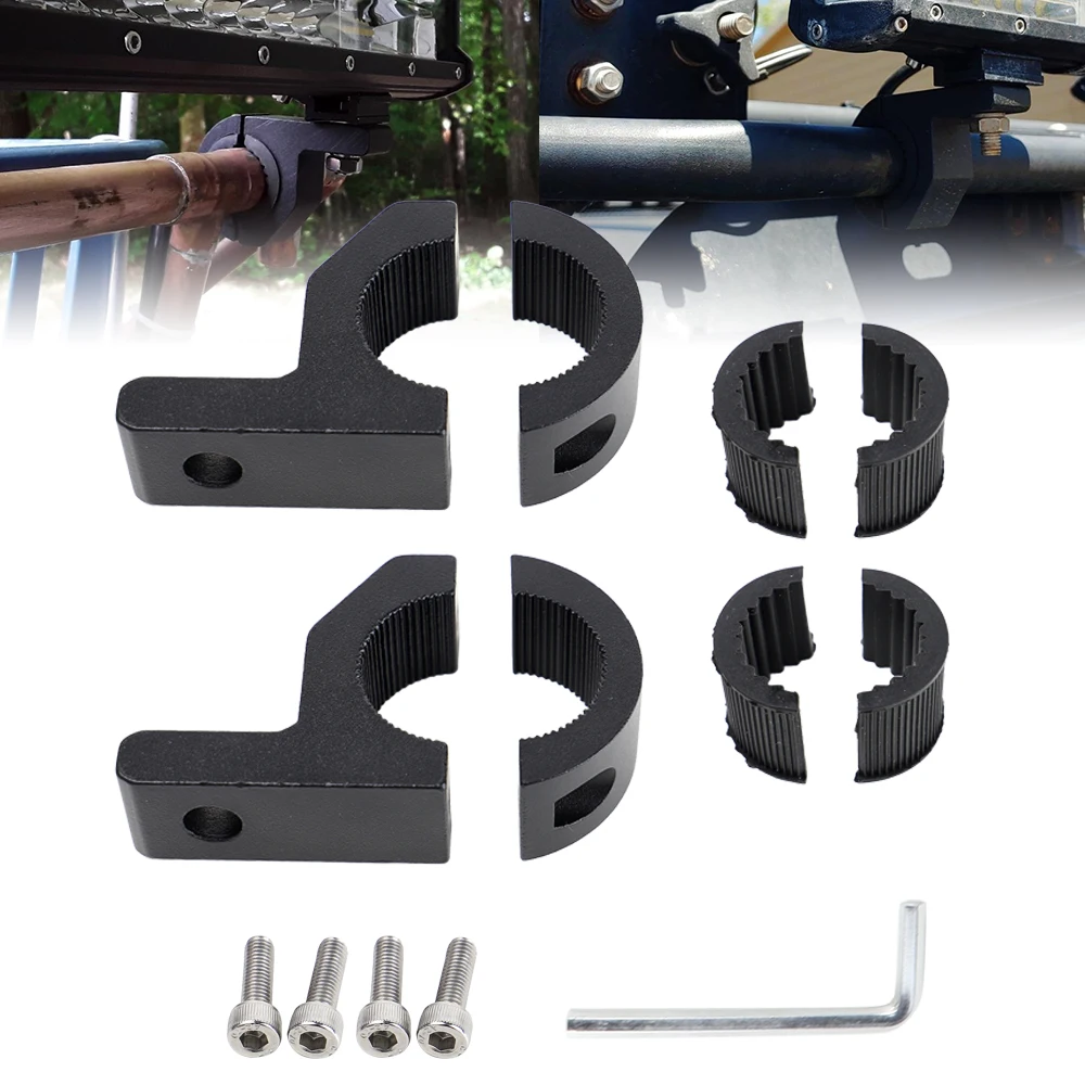 Motorrad Nebel Zusatz leuchten Montage halterung für Auto ATV Motorrad LKW 1 "1.25" Universal Aluminium Klemmen Montages atz Image