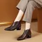 2024 fashion Luxury leather ankle boots womens pointed toe sneakers autumn shoes ladies office low