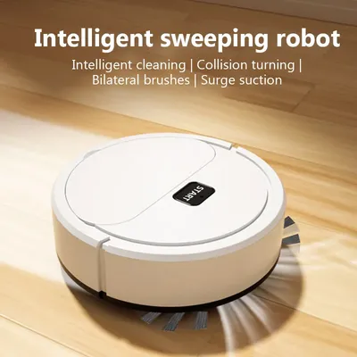 Vollautomatischer Kehrroboter, Kehrstaubsauger, Wischen des Bodens, Mini-Reiniger, Image