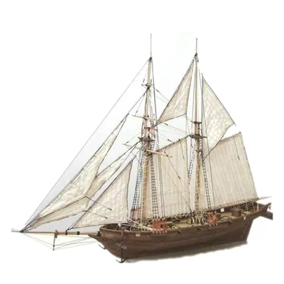 3-D Holz Puzzle DIY Schiff Handwerk Modell Kits für Teenager Erwachsene Pre-cut Montage Gebäude Image