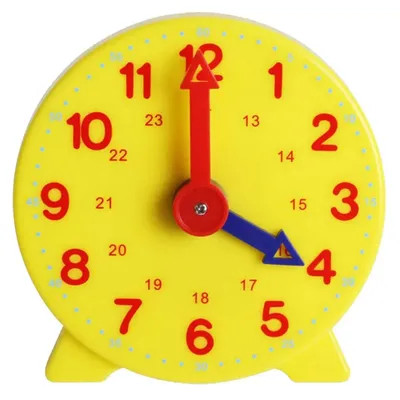 Children Educational Alarm Clock Yellow Learning Clock Early Teaching Tool Number Alarm Clock