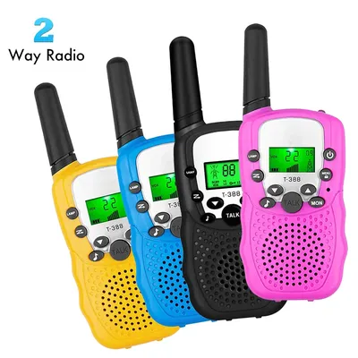 1 Pair Rt-388 Kids Walkie Talkies 0.5W Portable Child Electronic Radio Voice Interphone Outdoor LCD
