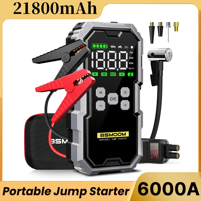 Power Bank 21800 mAh/26800 mAh Starthilfe Tragbares Ladegerät Auto Booster Auto Startgerät Notfall Auto Batterie Starter Image