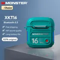 Cuffie originali Monster XKT16 Bluetooth V5.3 Cuffie wireless in standby lungo Auricolari audio HIFI Auricolari da gioco a bassa latenza