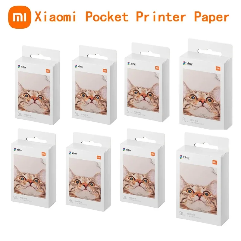 Großhandel Original Xiaomi ZINK Pocket Druckerpapier Selbstklebender Fotodruck 10//50/100 Blatt Xiaomi 3 Zoll Mini-Druckerpapiere Image